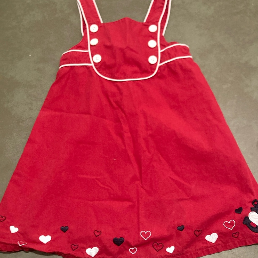 Girls 5T Sleeveless Dress w/ Hearts by "Gymboree"